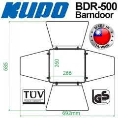 KUPO BDR-500 Barndoor