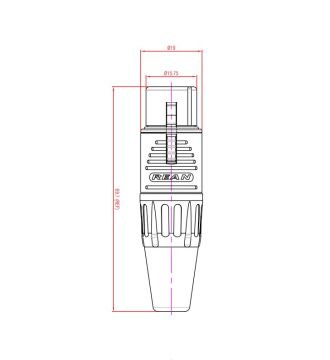 REAN RC3F Kablo Tipi 3 kutuplu dişi XLR Kablo Konnektörü