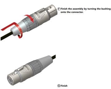 REAN RC3F Kablo Tipi 3 kutuplu dişi XLR Kablo Konnektörü