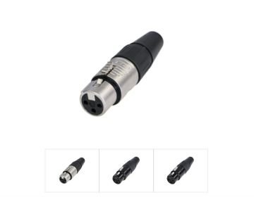 REAN RC3F Kablo Tipi 3 kutuplu dişi XLR Kablo Konnektörü