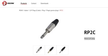 REAN RP2C Mono 1/4''fiş Civi Jak 6.3