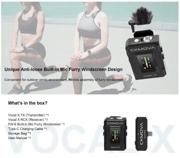 CKMOVA Vocal X V3 Bir Mikrofonlu Set