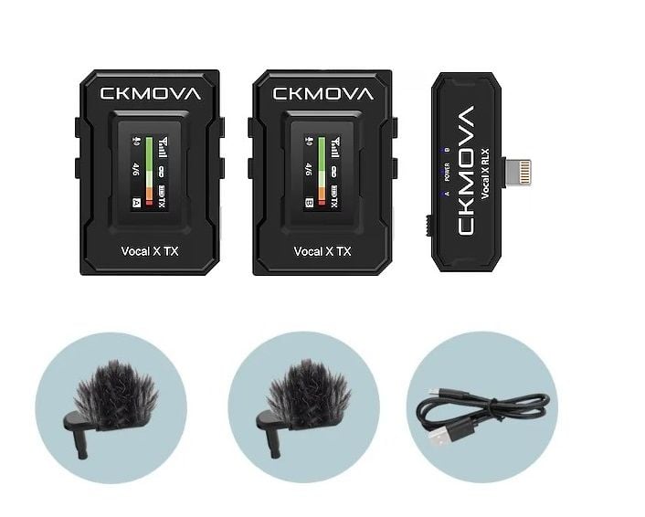 CKMOVA Vocal X V6 İki Mikrofonlu Set (Apple Lightning)