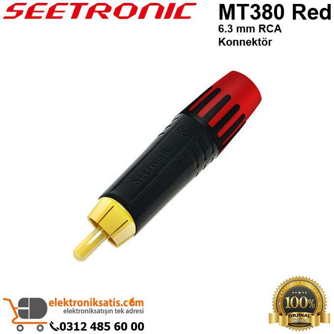 Seetronic MT380 Red RCA Konnektör