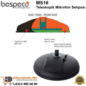 Bespeco MS16 Teleskopik Mikrofon Sehpası