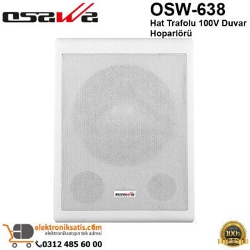 Osawa OSW-638 Hat Trafolu 100V Duvar Hoparlörü