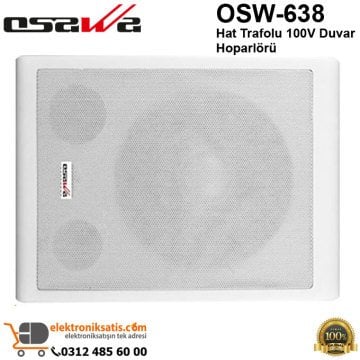 Osawa OSW-638 Hat Trafolu 100V Duvar Hoparlörü
