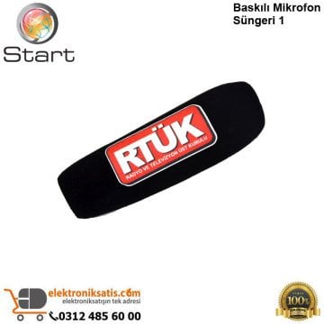 Start Baskılı Mikrofon Süngeri 1