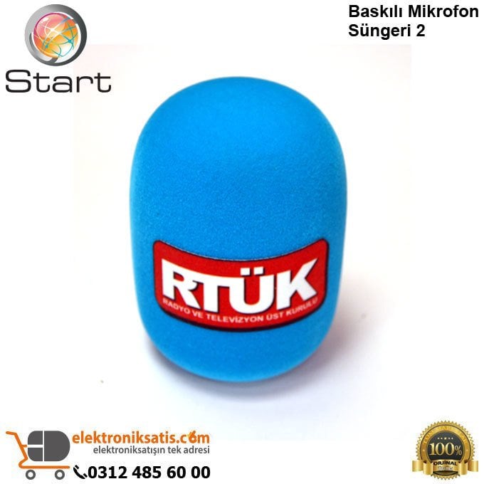 Start Baskılı Mikrofon Süngeri 2