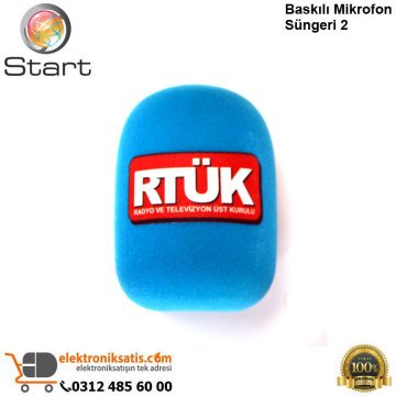Start Baskılı Mikrofon Süngeri 2