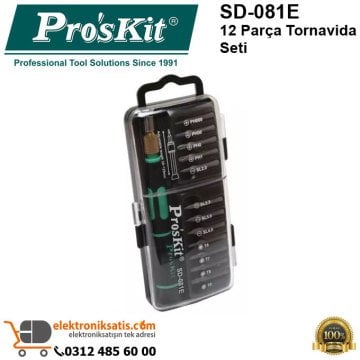 Proskit SD-081E 12 Parça Tornavida Seti