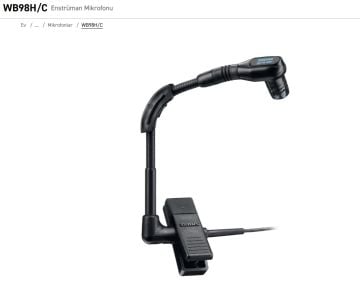 SHURE WB98H/C Enstrüman Mikrofonu