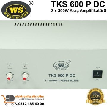 West Sound TKS 600 P DC 2 x 300W Araç Amplifikatörü