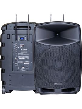 WAP-15505 400 Watt 15 2 Yollu 2 El Telsiz Mikrofon Bluetooth Kabin Hoparlör