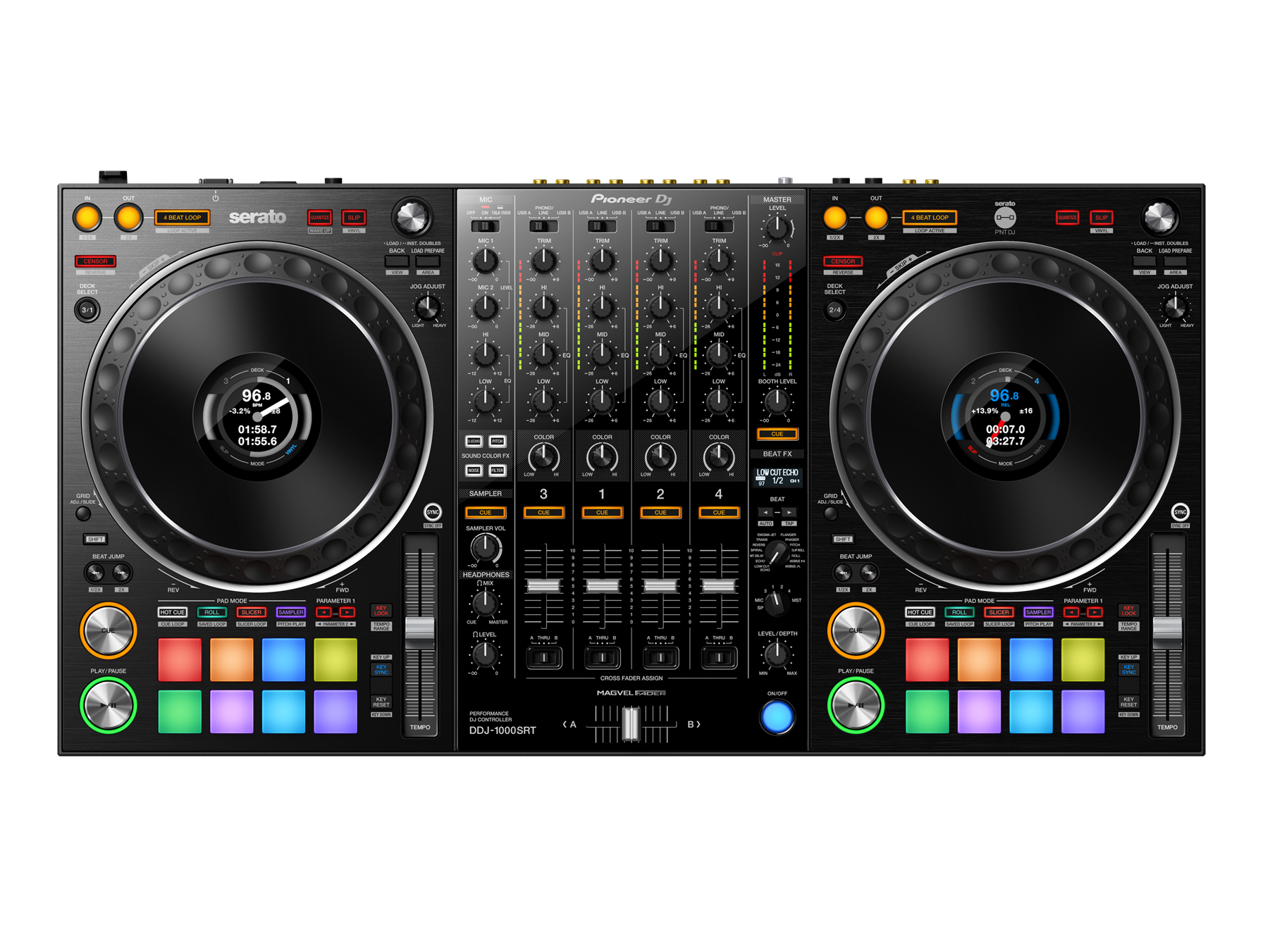 Pıoneer DJ DDJ-1000SRT 4 kanallı performans DJ kontrolörü
