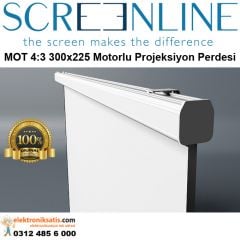 Screenline MOT 4:3 White ice 300x225 Motorlu Projeksiyon Perdesi