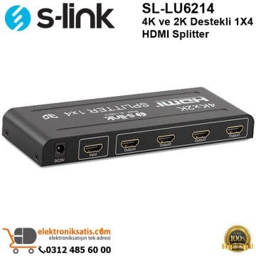 S-Link SL-LU6214 4K ve 2K Destekli 1X4 HDMI Splitter