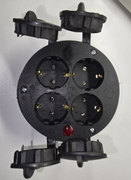 Kablo Taşıyıcılar İçin 1/16A 220V 4'lü Priz Yuvası
