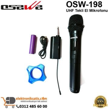 OSAWA OSW-198 UHF Tekli El Mikrofonu