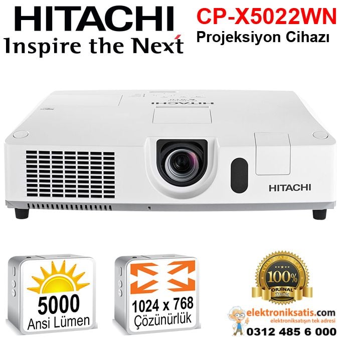 Hitachi CP-X5022WN 5000 Ansi Lümen Projeksiyon Cihazı