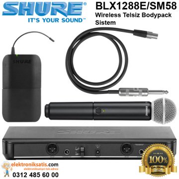 Shure BLX1288E-SM58 Kablosuz Mikrofon Seti