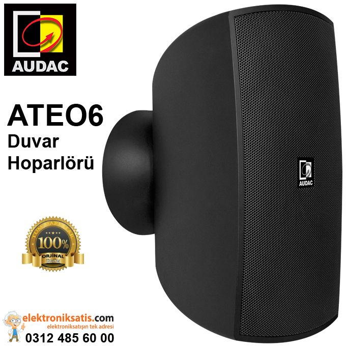 AUDAC ATEO6 60 Watt Duvar Hoparlörü Siyah