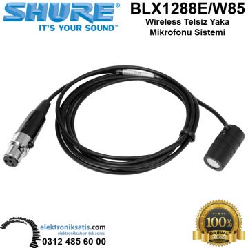 Shure BLX1288E-W85 Wireless Telsiz Yaka Mikrofonu Sistemi