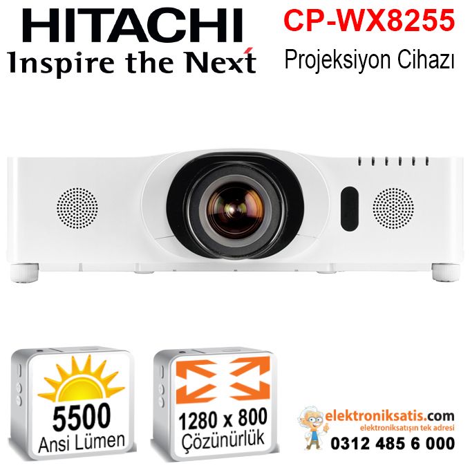 Hitachi CP-WX8255 5500 Ansi Lümen Projeksiyon Cihazı