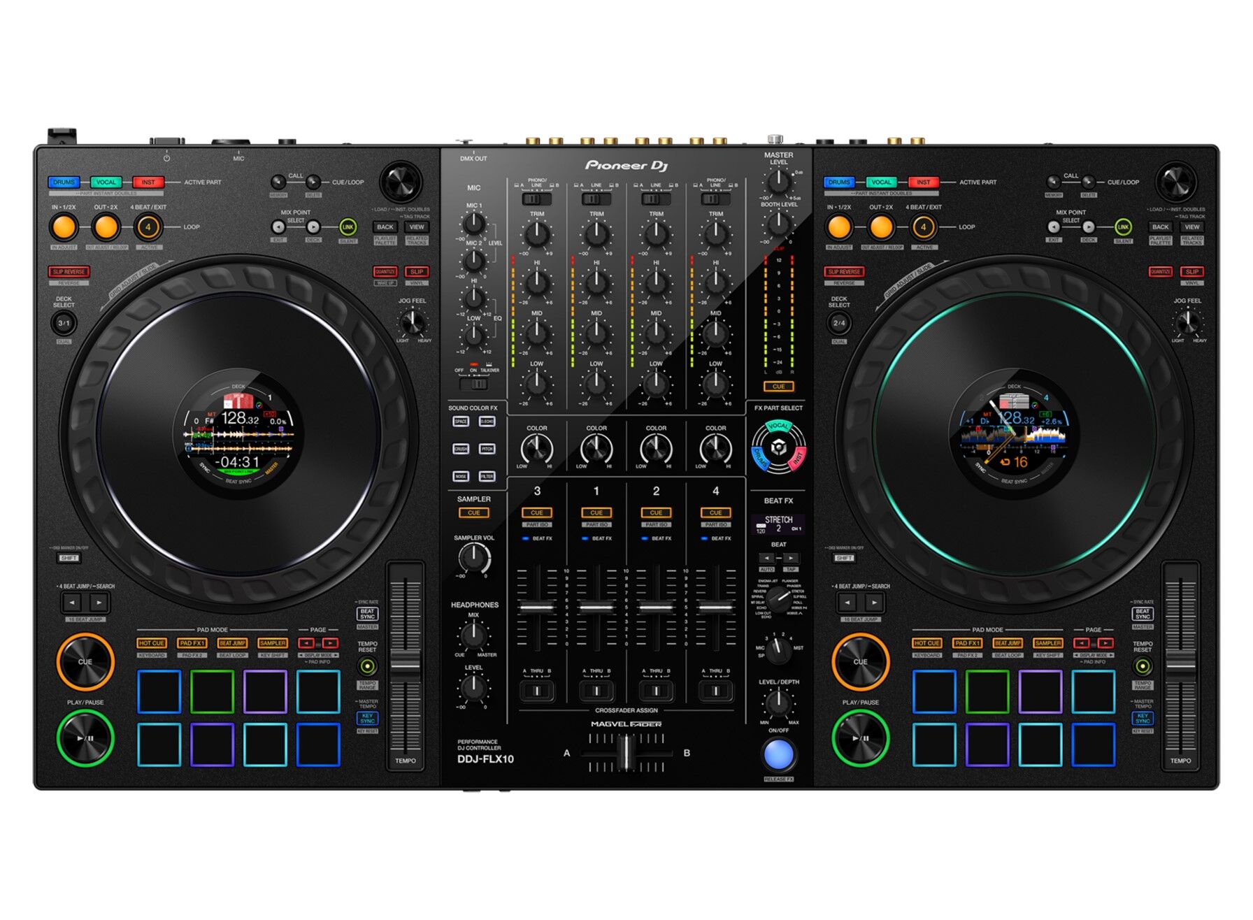 Pioneer DJ DDJ-FLX10 4 Kanal DJ Controller
