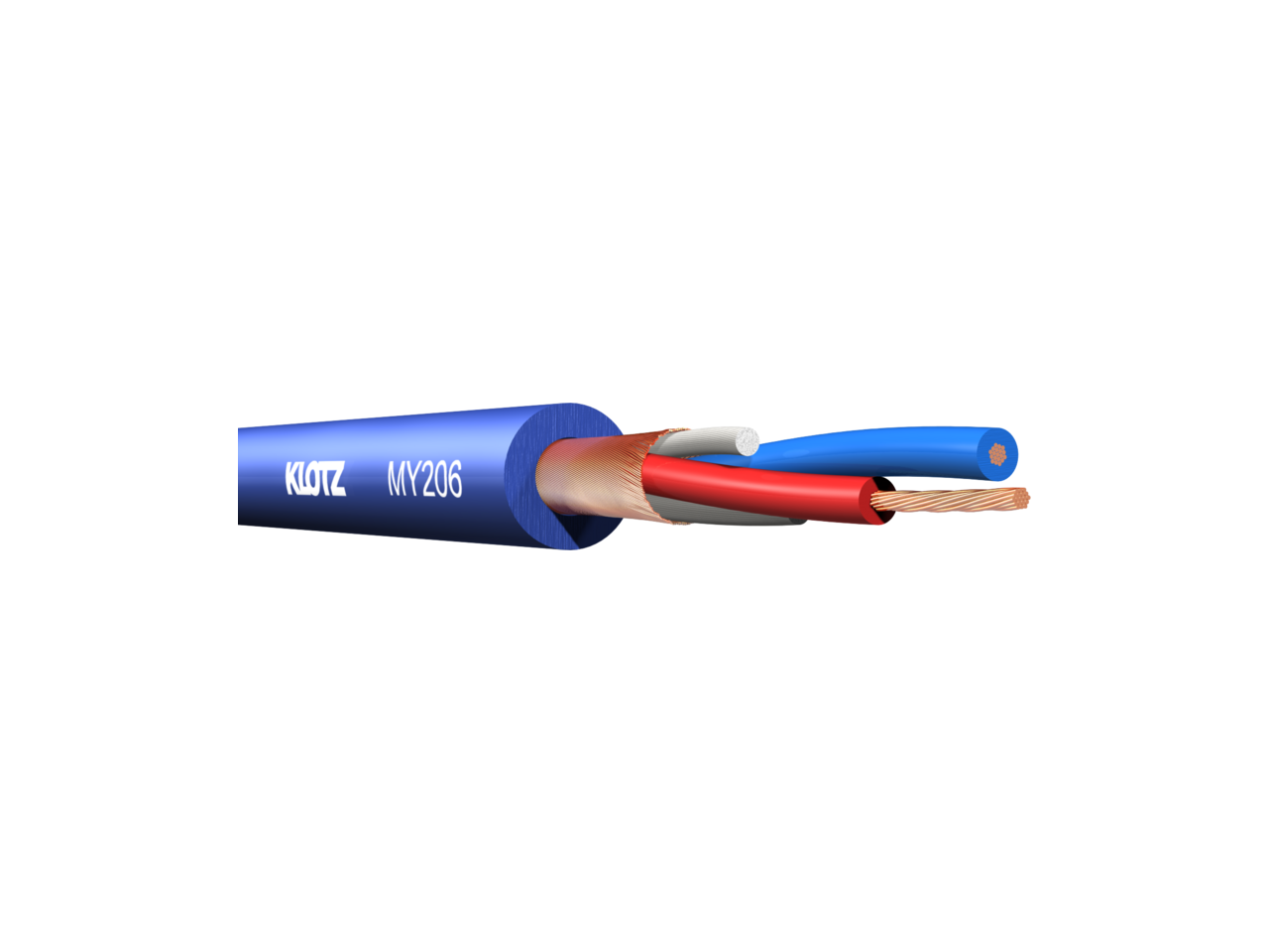 Klotz MY206BL 2x0,22mm² Mikrofon Kablosu (Mavi)