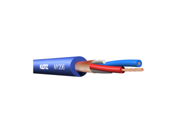 Klotz MY206BL 2x0,22mm² Mikrofon Kablosu (Mavi)