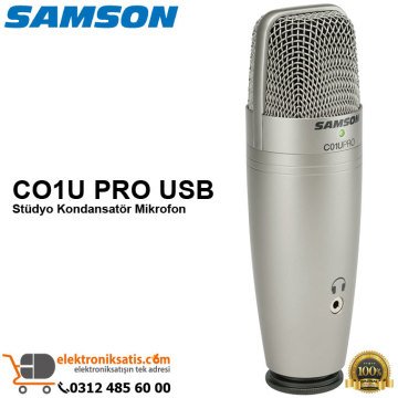 Samson C01U PRO USB Stüdyo Kondansatör Mikrofon