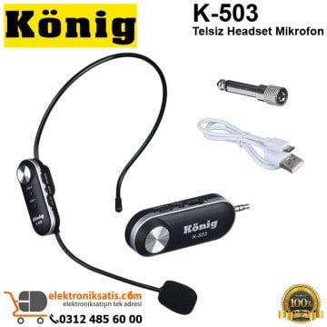 König K-503 Telsiz Headset Mikrofon