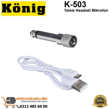 König K-503 Telsiz Headset Mikrofon