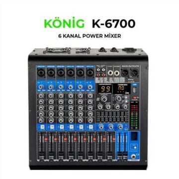 König KA-6700P 6 Kanal Power Mikser
