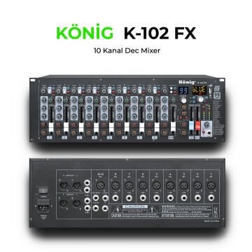 König K-102 FX 10 Kanal Deck Mikser