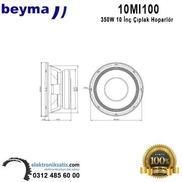 Beyma 10MI100 10 inç- 25 cm Hoparlör