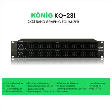 König KQ-231 2x31 Band Ekolayzer
