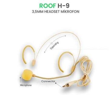 Roof H-9 Head Set Mikrofon Ten Rengi