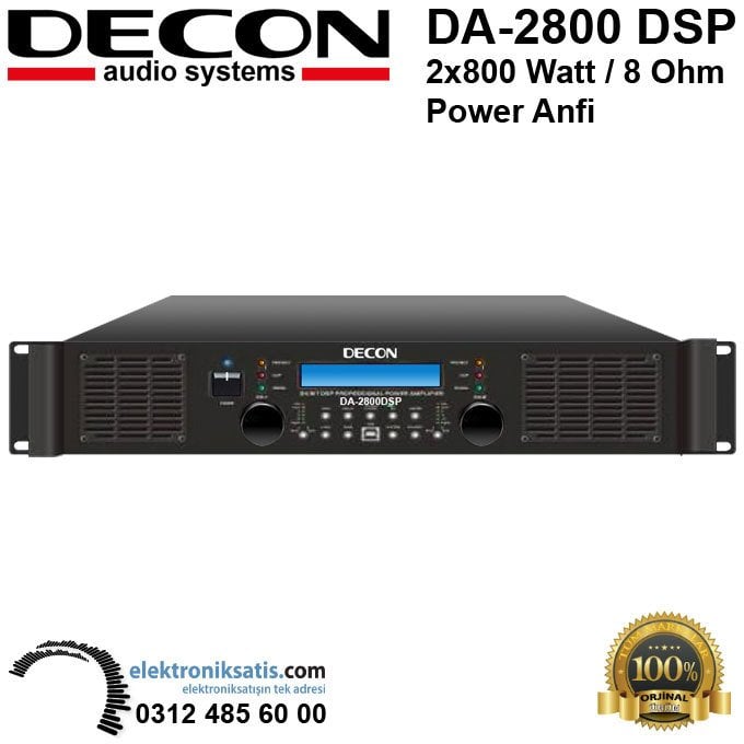 Decon DA-2800 DSP 2x800 Watt Power Anfi