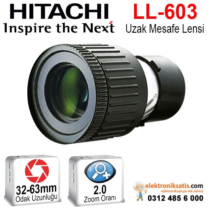 Hitachi LL-603 Projeksiyon Cihazı Uzun Mesafe Lensi