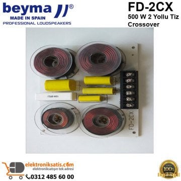 Beyma FD-2CX 500 W 2 Yollu Tiz Crossover