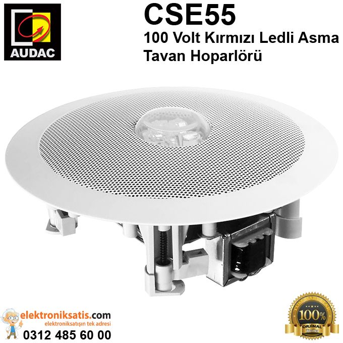 AUDAC CSE55 100 Volt Kırmızı Ledli Asma Tavan Hoparlörü