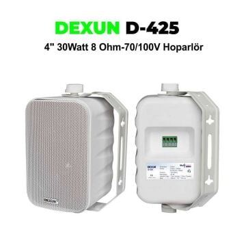 Dexun D-425T 4” Hat Trafolu Duvar Hoparlörü