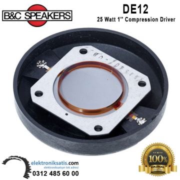 B&C Speakers DE12 25 Watt 1'' Compression Driver