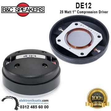 B&C Speakers DE12 25 Watt 1'' Compression Driver