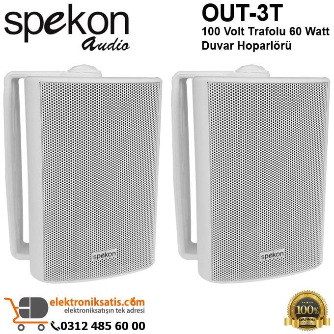 Spekon Out-3T 60 Watt Trafolu Duvar Hoparlörü