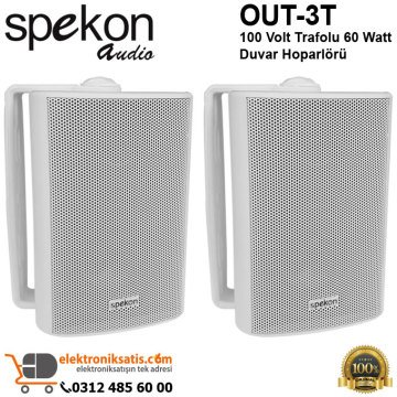 Spekon Out-3T 60 Watt Trafolu Duvar Hoparlörü