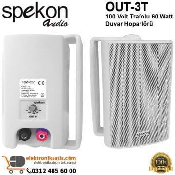 Spekon Out-3T 60 Watt Trafolu Duvar Hoparlörü