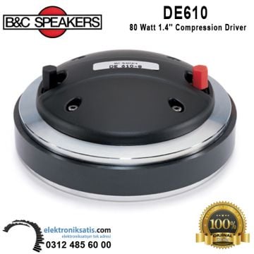 B&C Speakers DE610 80 Watt 1.4'' Compression Driver